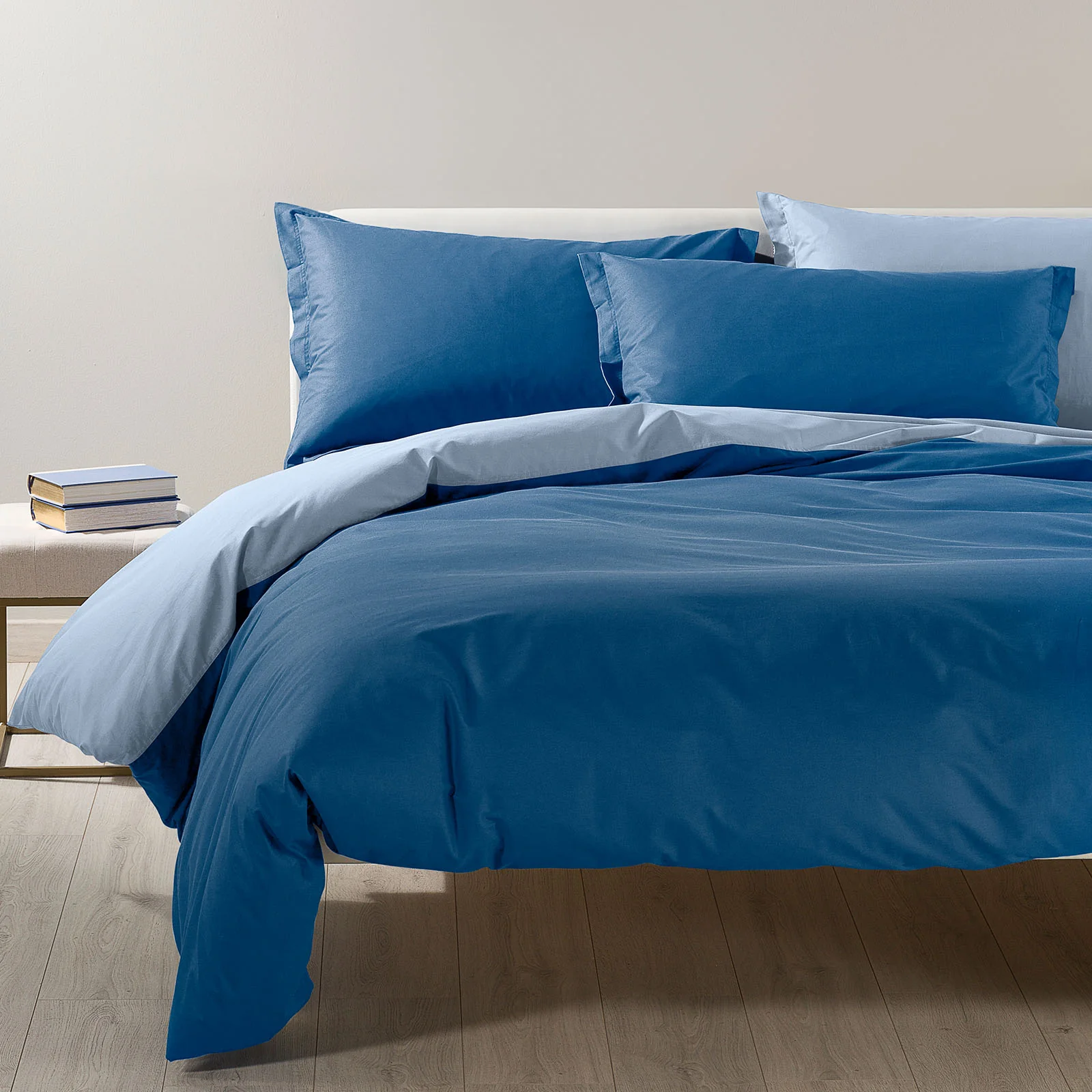 Complete Bicolor Double cotton cover Avio Caleffi