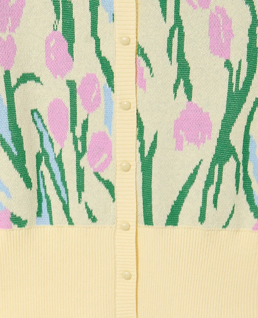 Pimkie Gilet motif tulipes