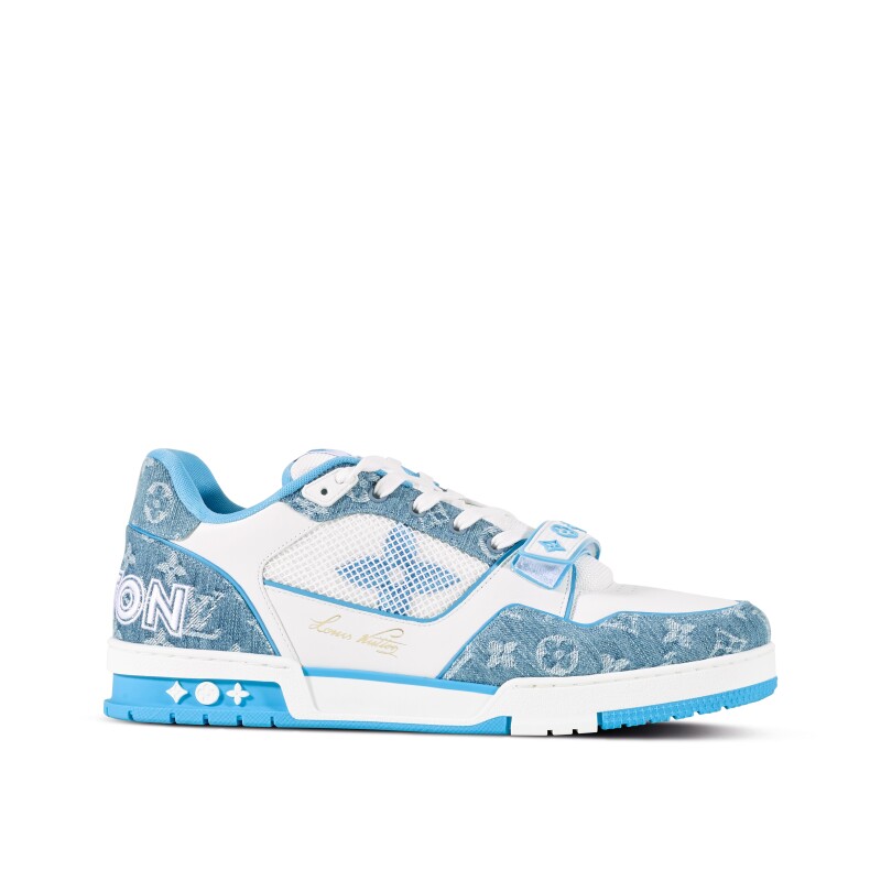 LOUIS VUITTON TRAINER MONOGRAM DENIM   LVS015 - Sneaker Replica Workshop
