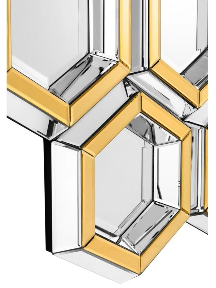 Designer mirror gold 100 x H 103 cm - luxury wall mirror