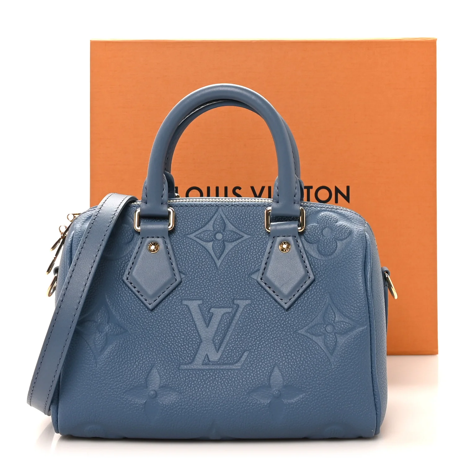 Metallic Empreinte Monogram Giant Speedy Bandouliere 20 Navy Nacre - Top Club