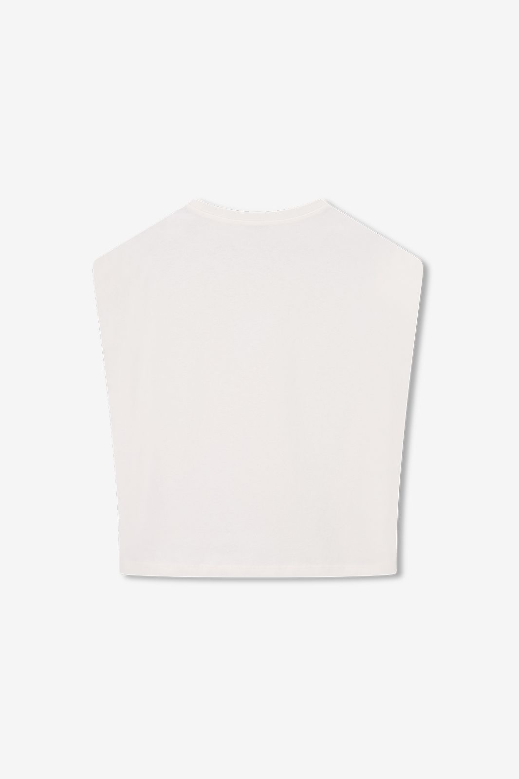 Wit mouwloos T-shirt