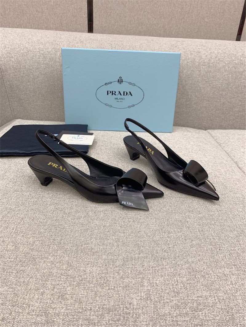 prada catwalk new cat heel origami back empty shoes - Sneaker Replica Workshop