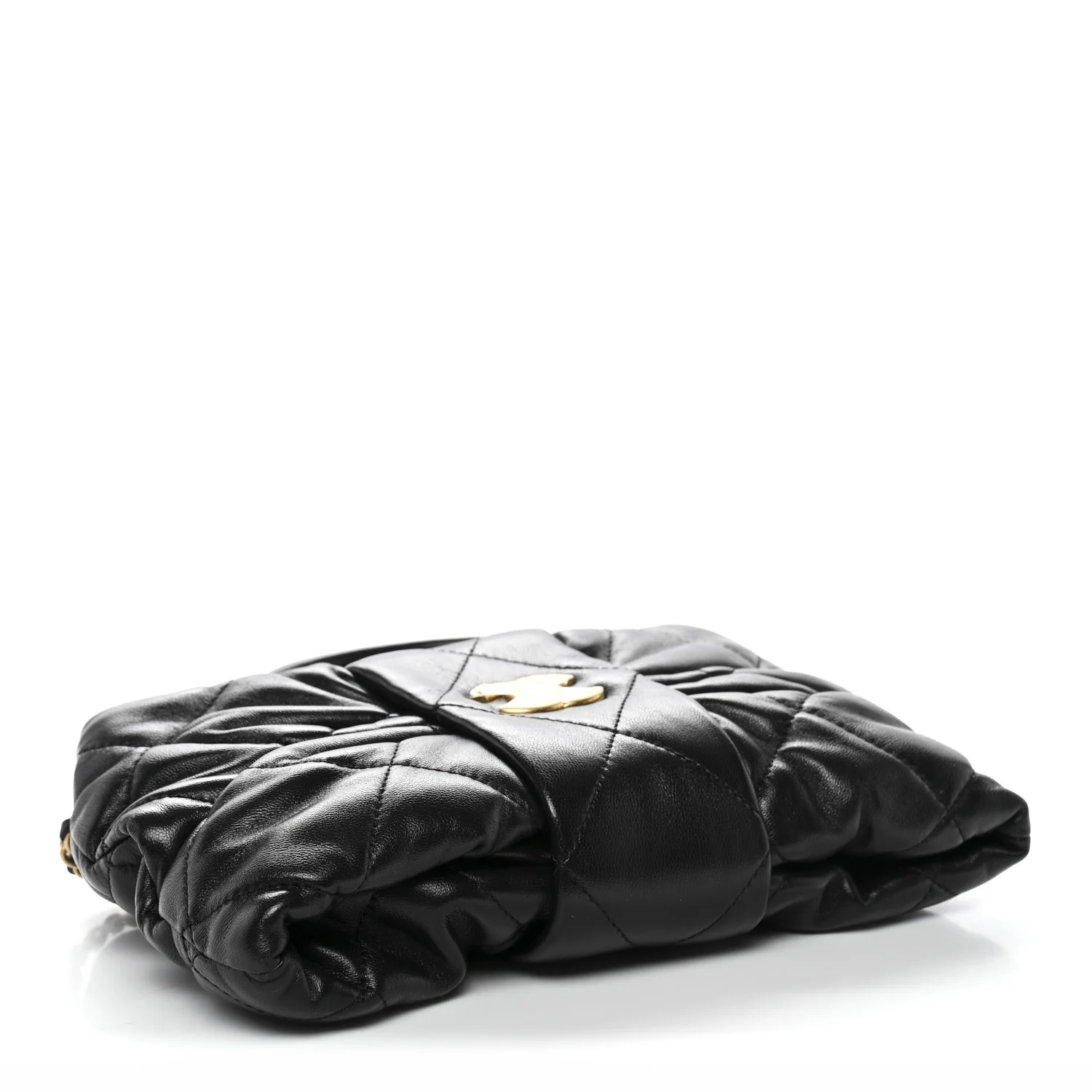 Lambskin Quilted Mini Bow Bag Black - Top Club