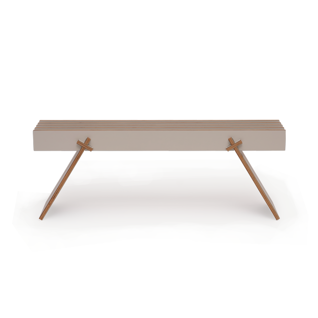 Eetkamerbank KiloKelvin 120cm Softgrey