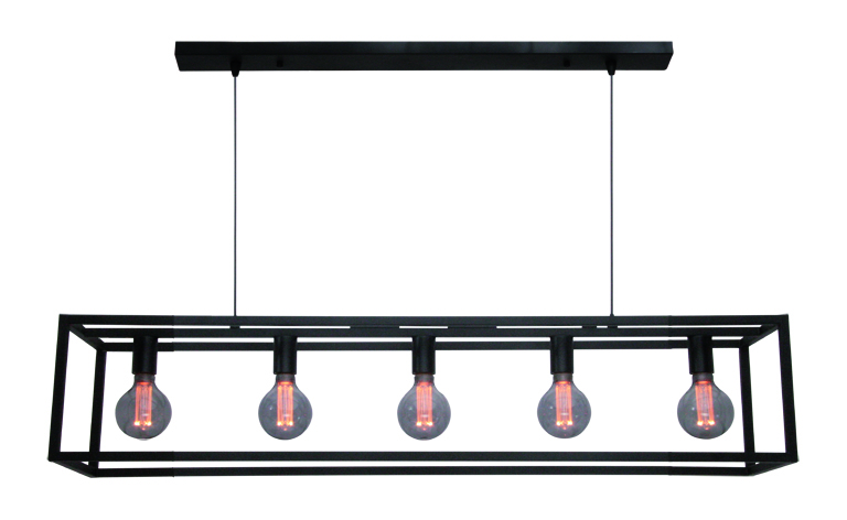 Hanglamp Cubic Strak 5 Lichts