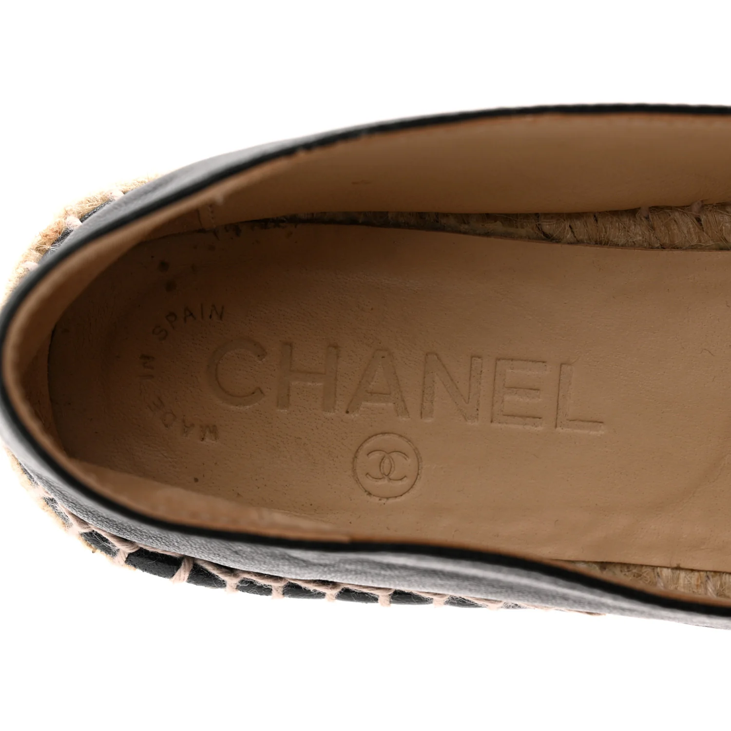 Lambskin CC Espadrilles 36 Black - Top Club