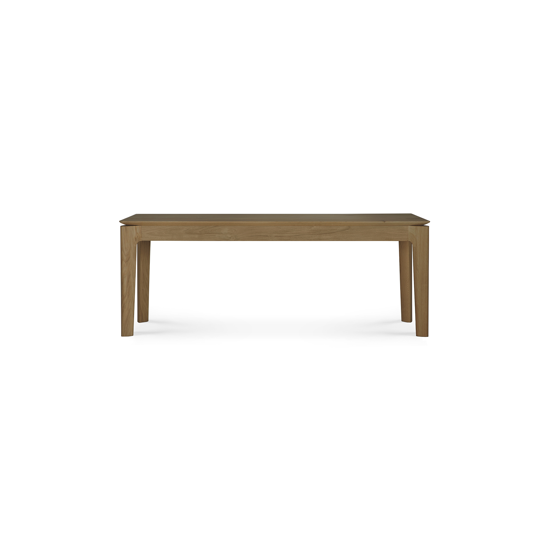 Bok bank - teak - 126cm - onbehandeld