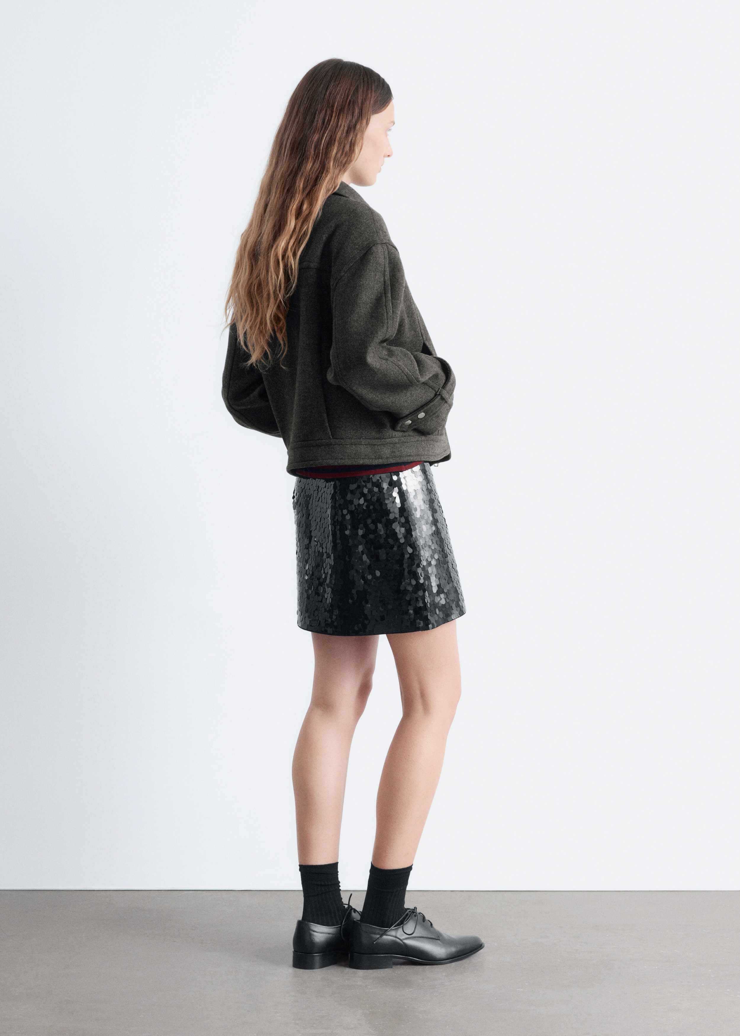 & Other Stories SEQUIN MINI SKIRT