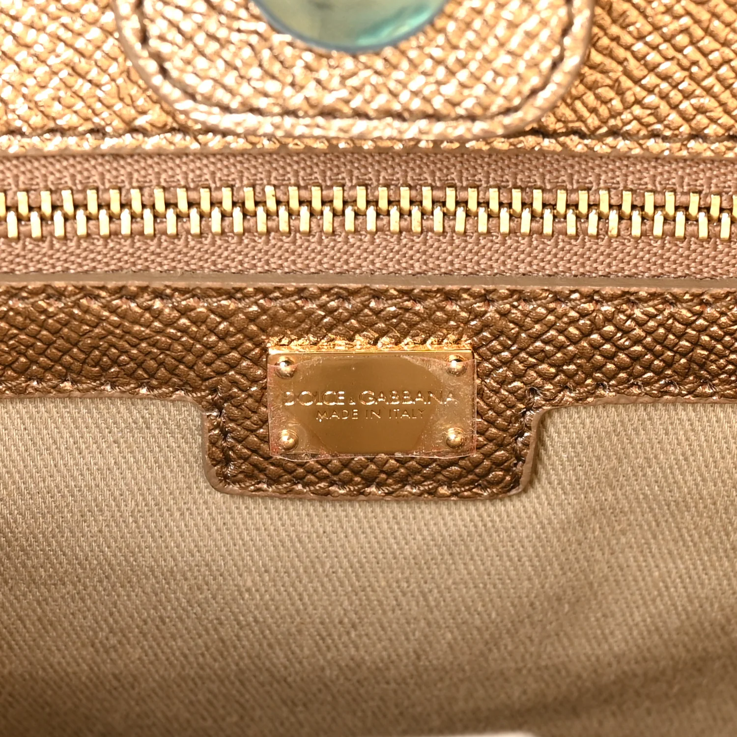 Metallic Dauphine Medium Frame Tote Gold - Top Club