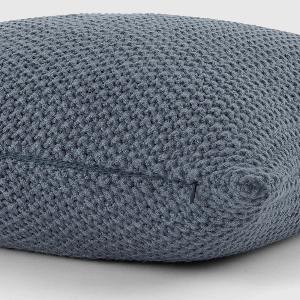 Seed Stitch Knit Throw Pillow