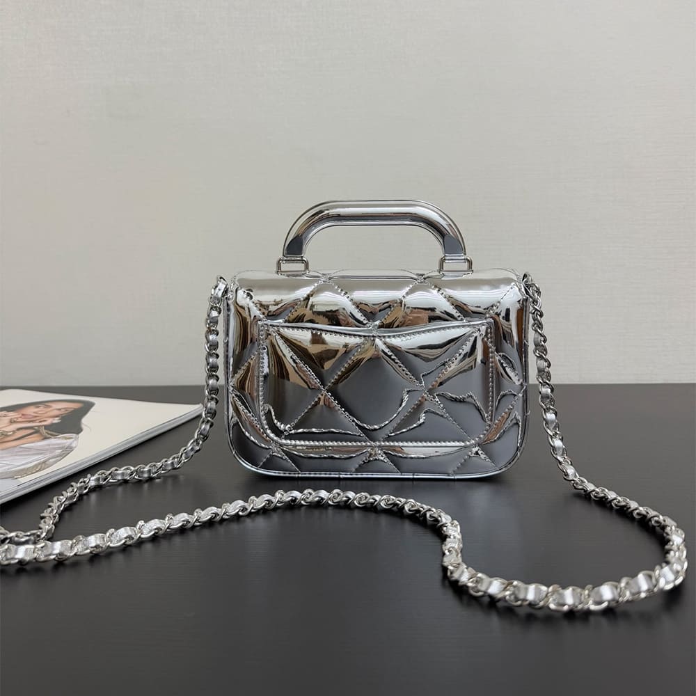 CHANEL Mini Flap Bag with Top Handle(high-end grade) - Top Club