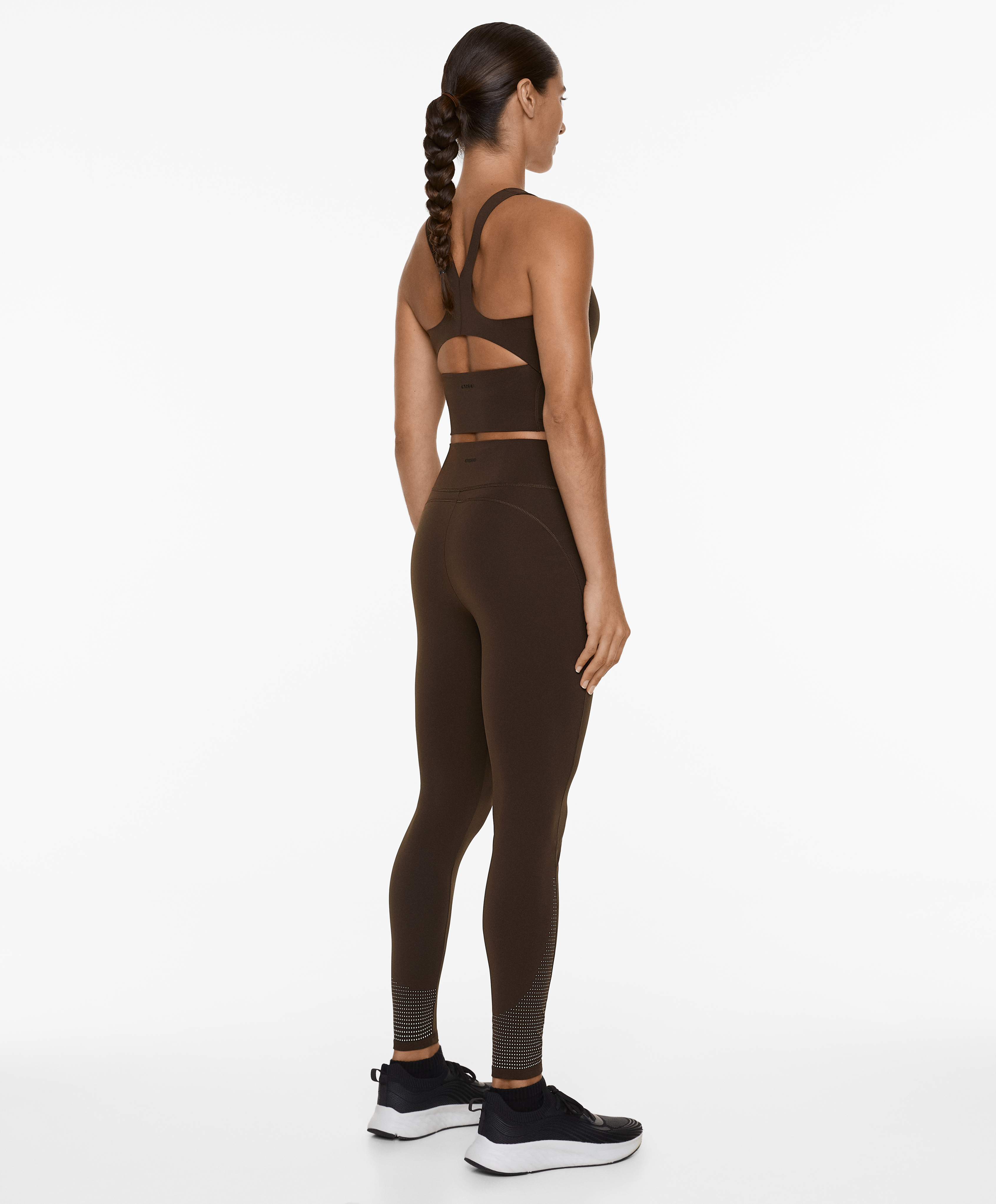 OYSHO Compressive running high-rise 65cm ankle-length leggings