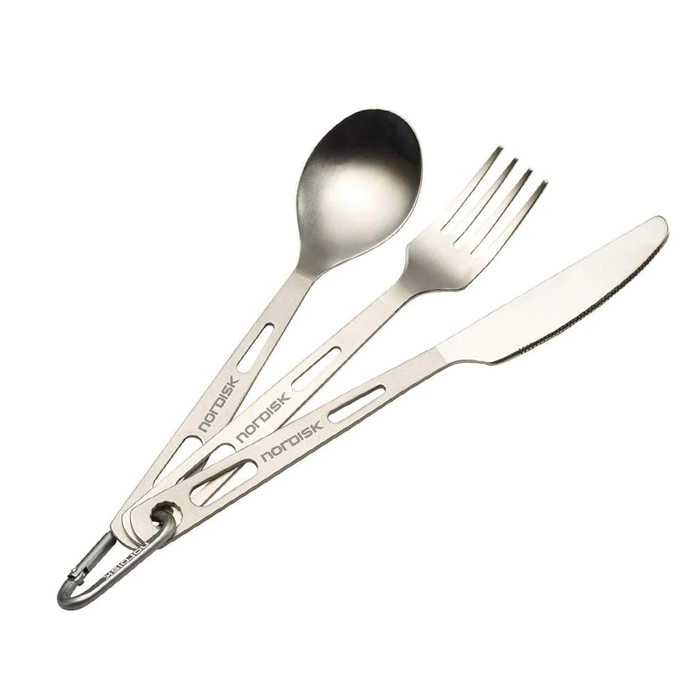 Nordisk Titanium cutlery 3 pieces. Set - Set of cubiertos