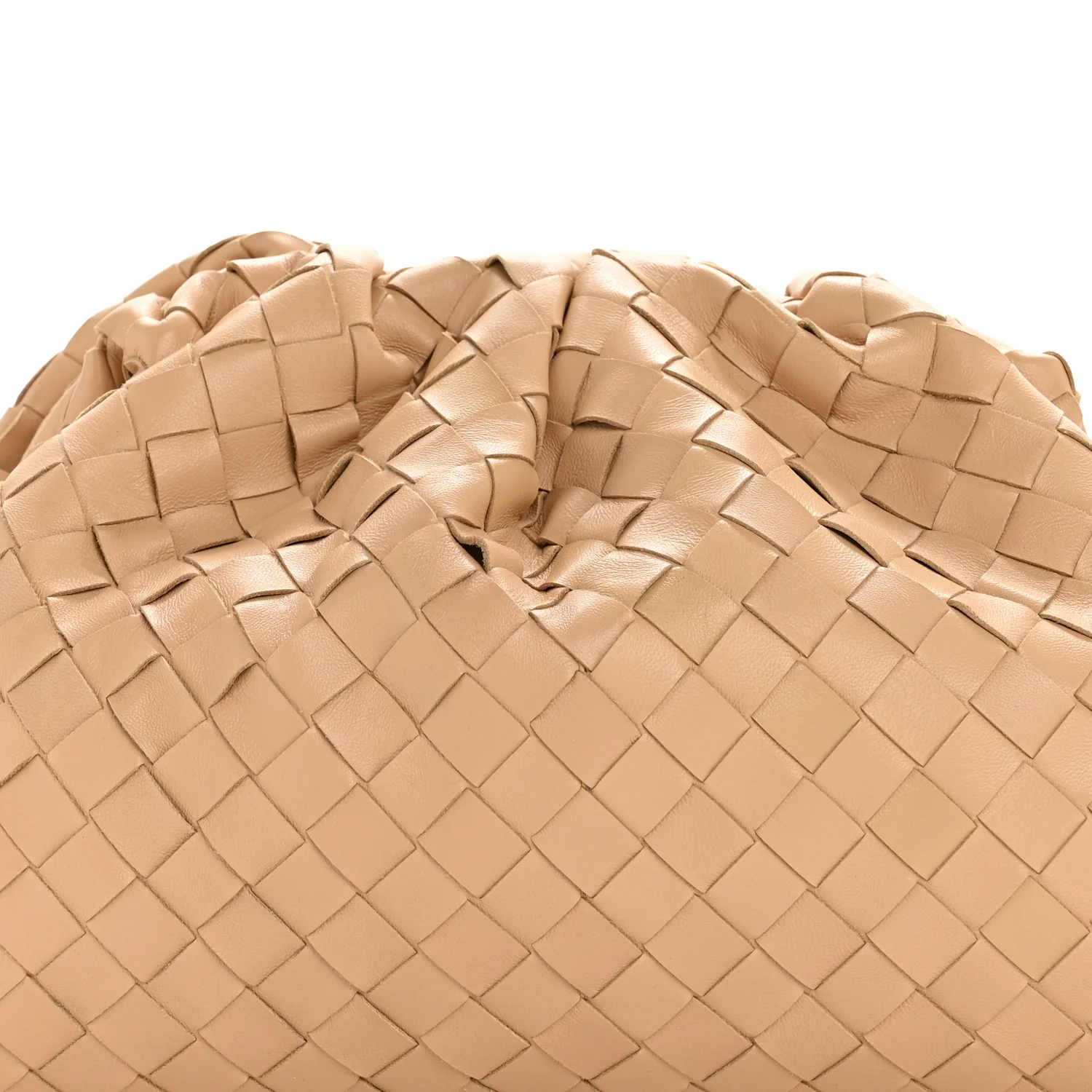 Nappa Maxi Intrecciato The Pouch Oversized Clutch Almond - Top Club