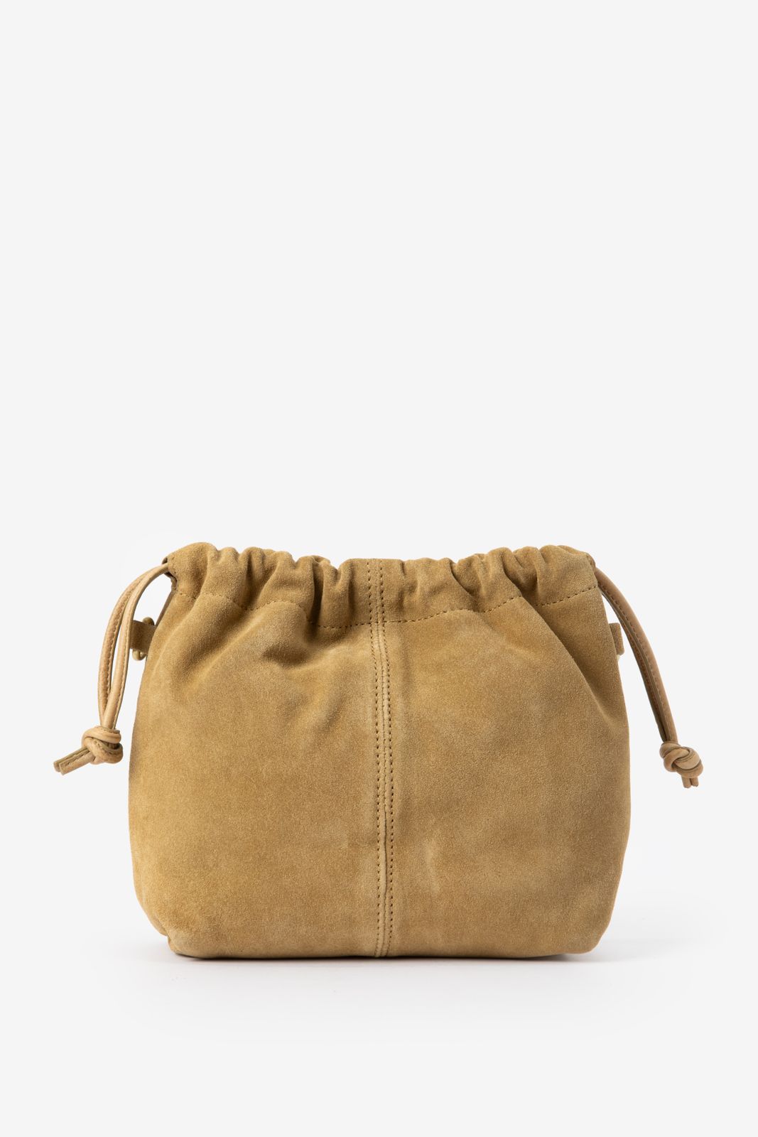 Donkergele crossbody pouch tas