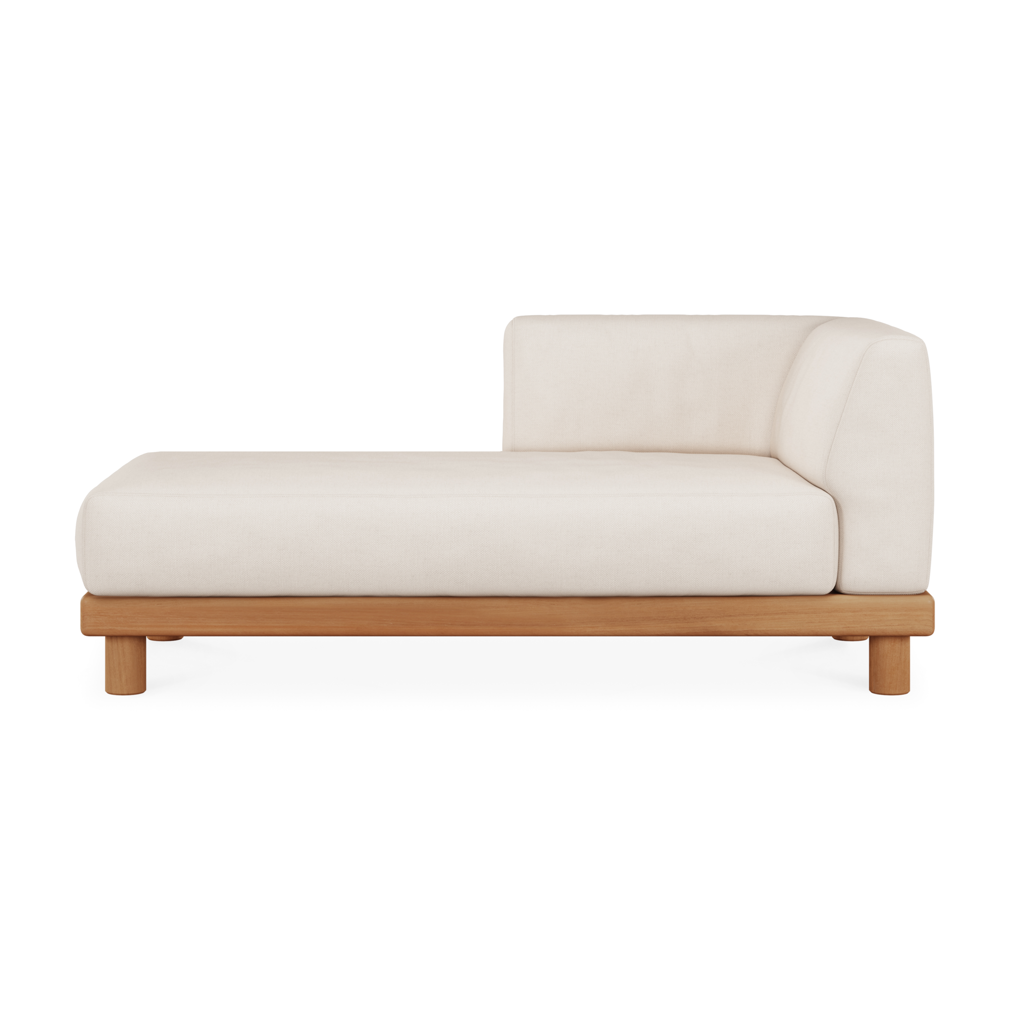 Modulaire bank Monocle outdoor wit set 4 zits lounge L