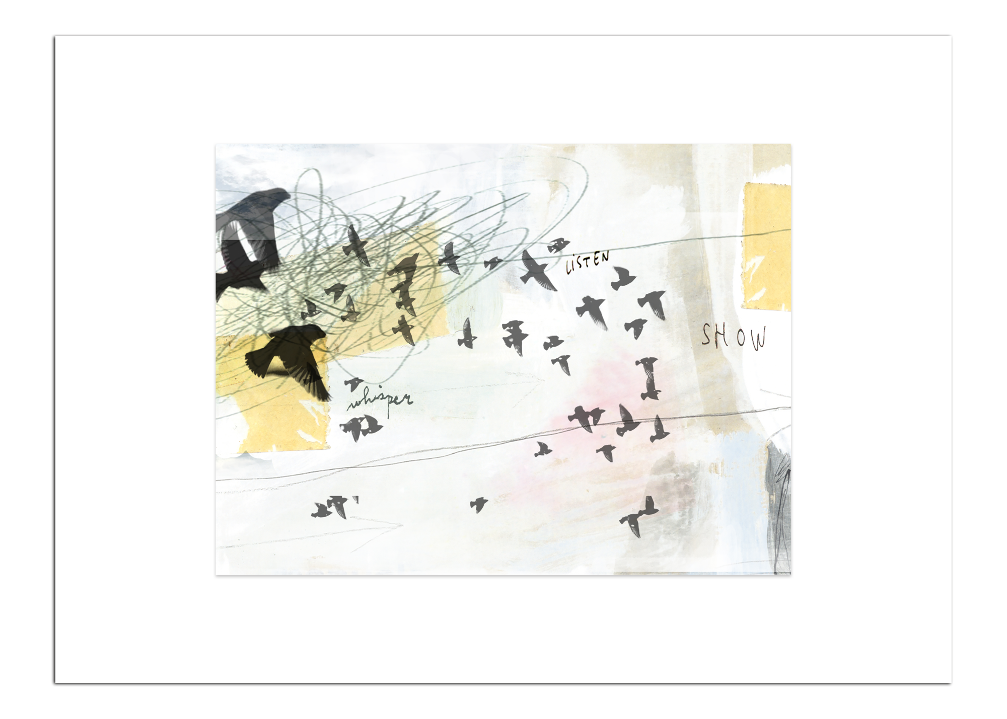 Poster Whisper Listen Show 30 x 40 cm