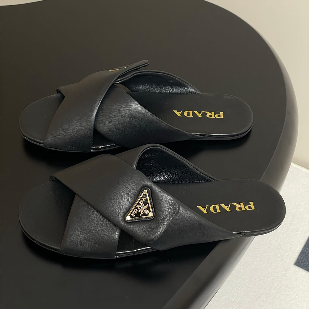 Prada Padded nappa leather slides - Top Club