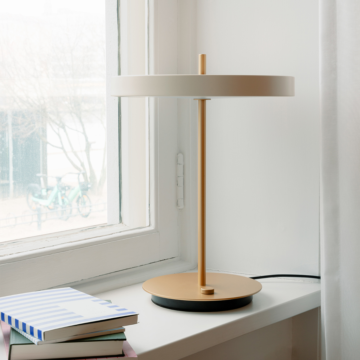 Tafellamp Asteria table Lichtgrijs