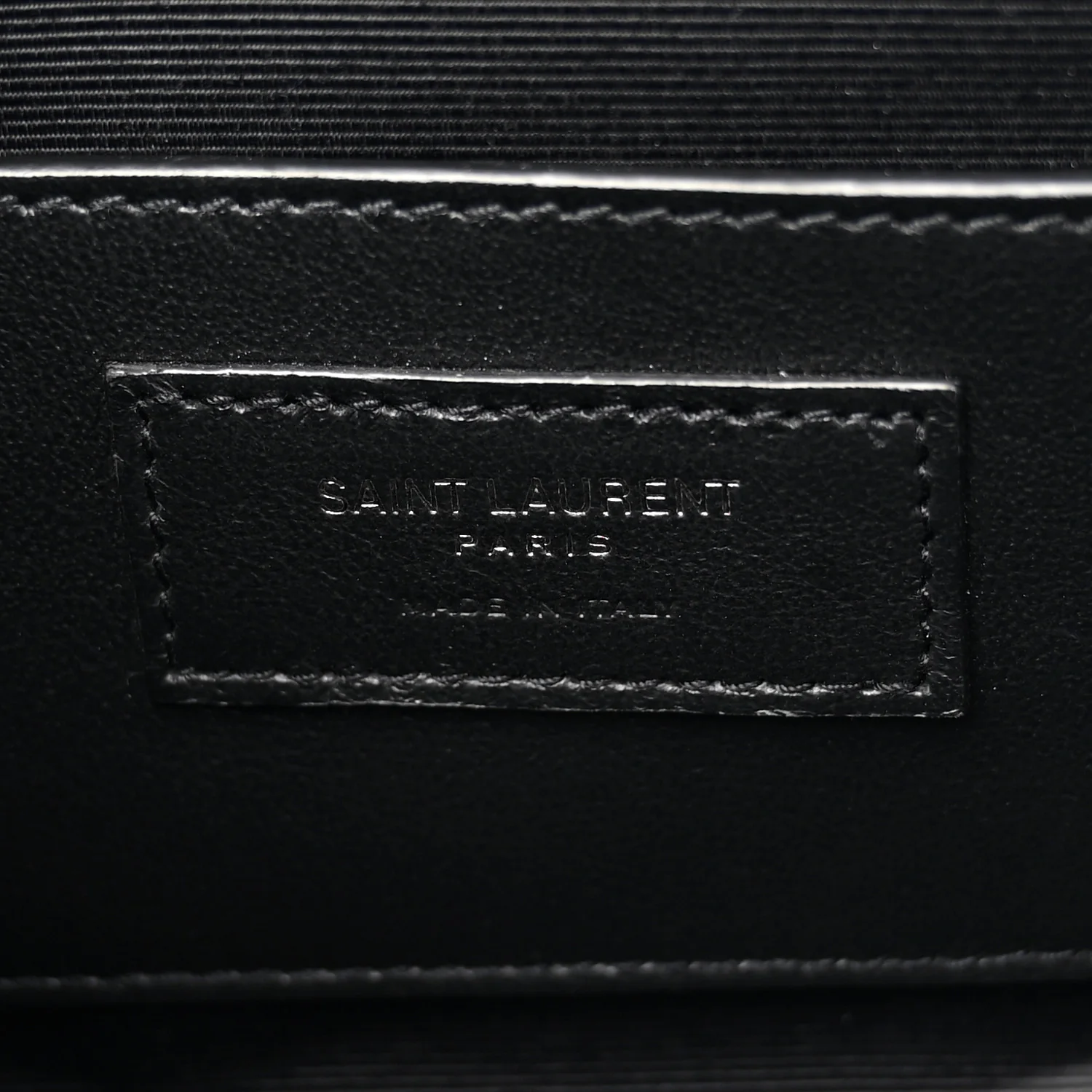 Grain De Poudre Textured Mixed Matelasse Triquilt Small Monogram Monochrome Satchel Black - Top Club