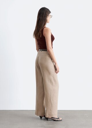 & Other Stories TAILORED LINEN TROUSERS