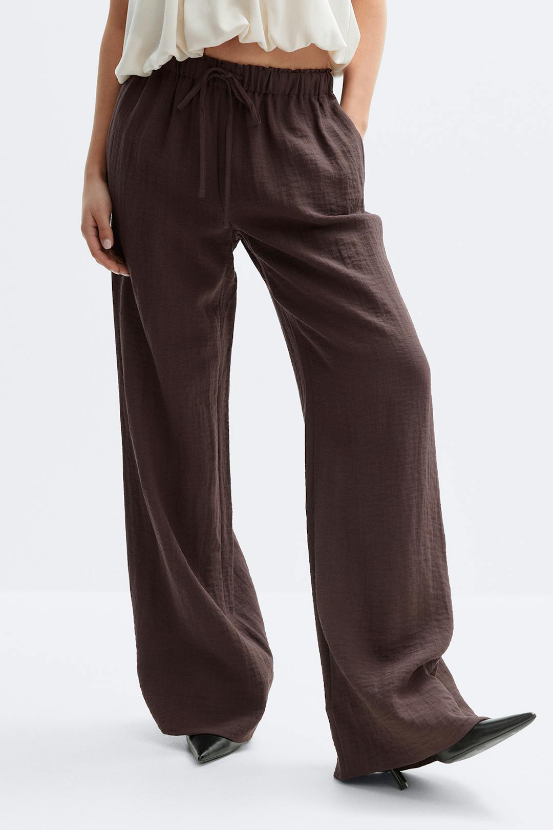Gina Tricot wide drawstring trousers