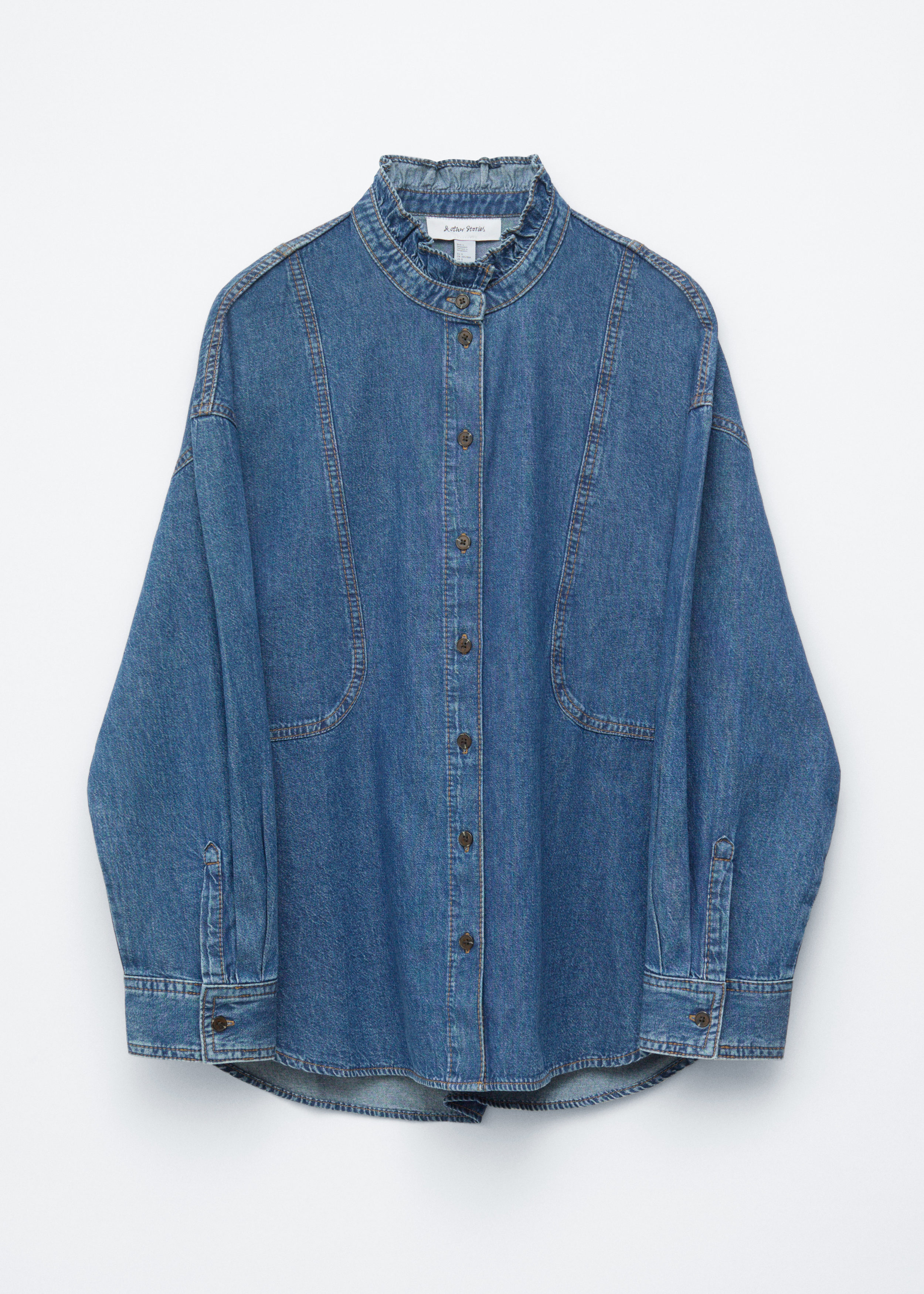& Other Stories OVERSIZED DENIM BLOUSE