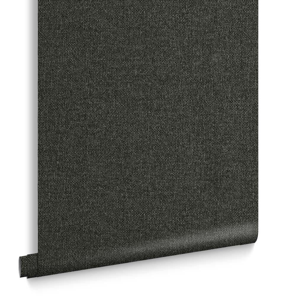 Graham & Brown - Vliesbehang met vinyl toplaag - Twill Deep Grey - 10mx53cm