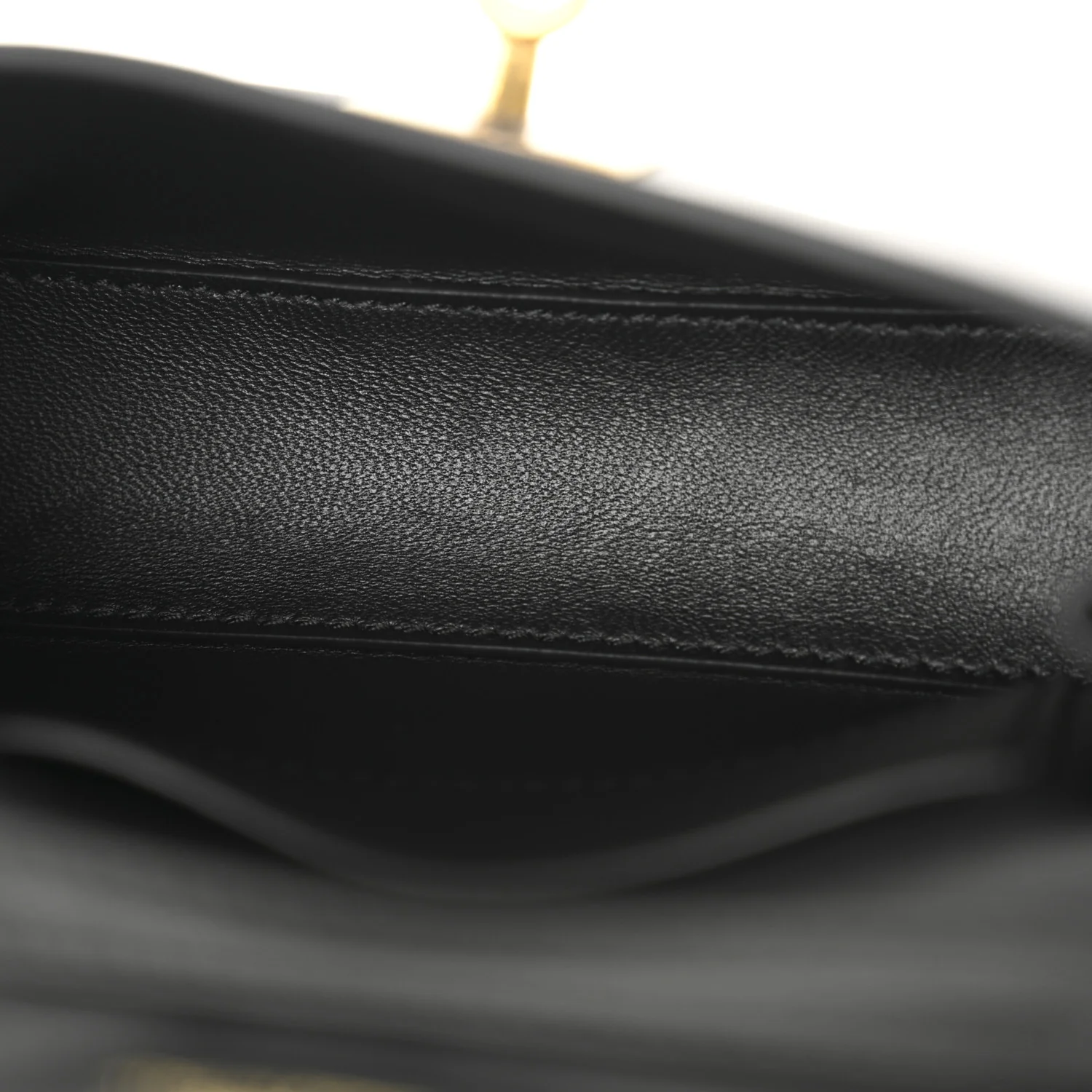 Natural Smooth Calfskin Nano Rodeo Top Handle Handbag Black - Top Club