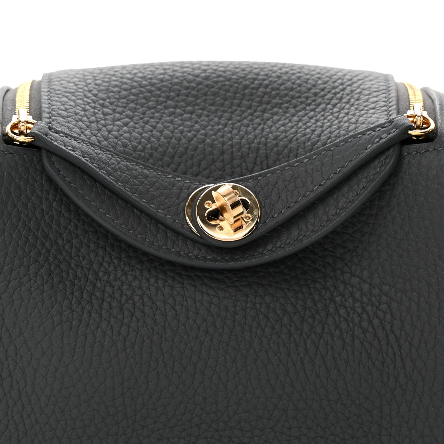 Taurillon Clemence Mini Lindy 20 Gris Misty - Top Club