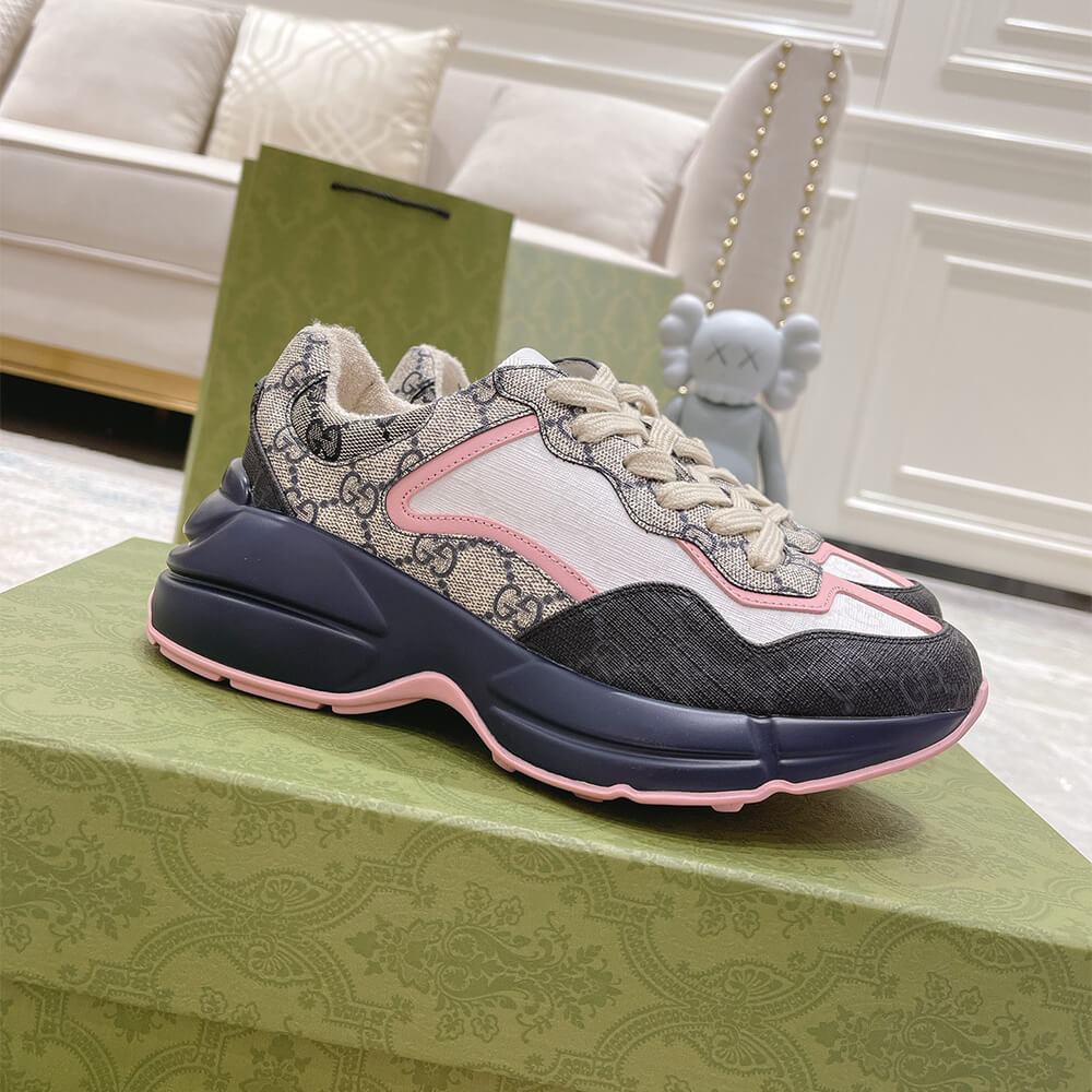 Gucci Multicolor GG Supreme Rhyton Sneaker - Top Club