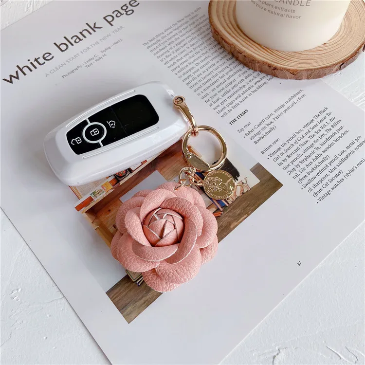 Flower Keychain (Gold Edges)