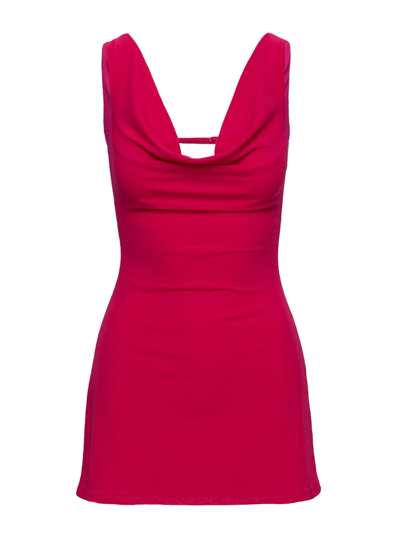 Killer Queen Cowl Mini Dress Pink