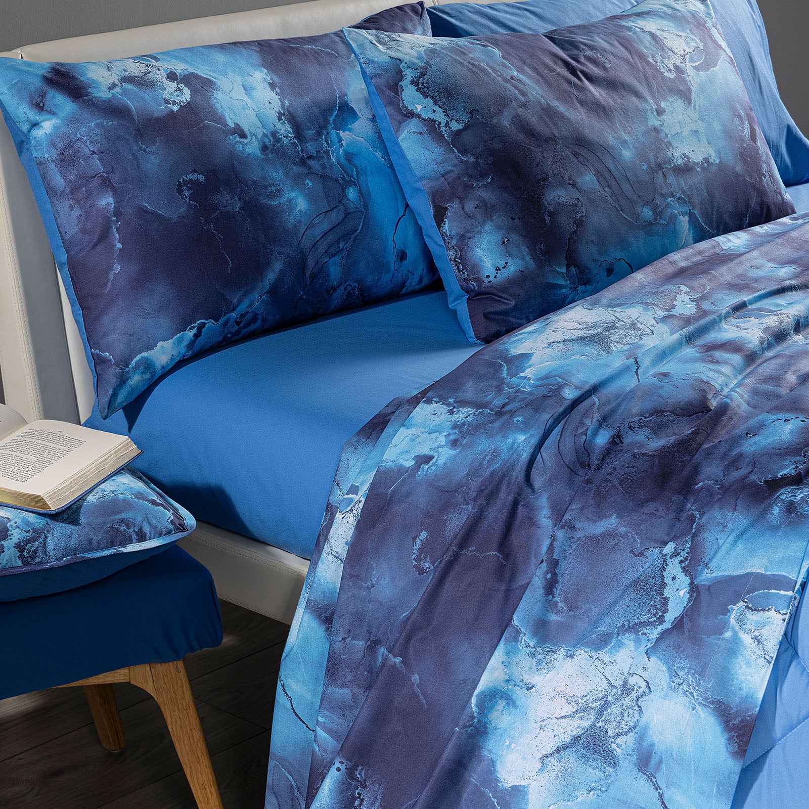 Completo Lenzuola In Cotone Queen Matrimoniale Unica New Generation