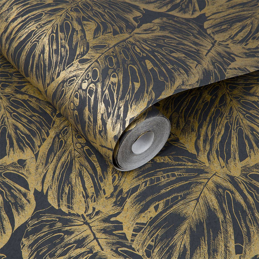 Graham & Brown  vliesbehang  Tropical Charcoal Graham & Brown  vliesbehang  Tropical Charcoal