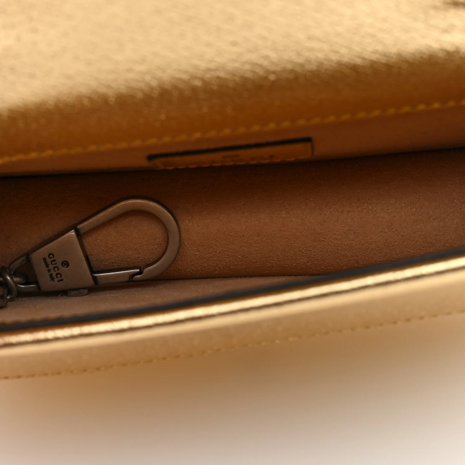 Metallic Calfskin Super Mini Dionysus Shoulder Bag Gold - Top Club