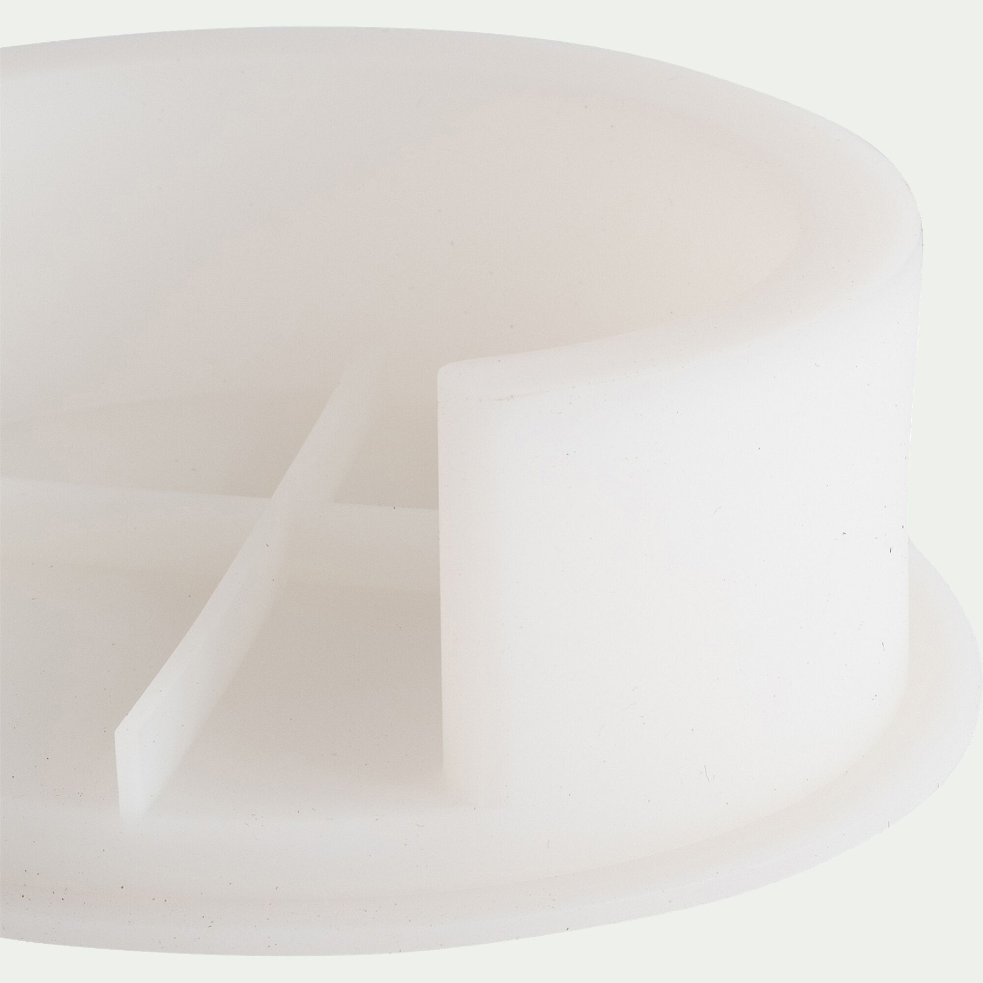 UNICRAFT - Moule sous-verre en silicone - blanc translucide