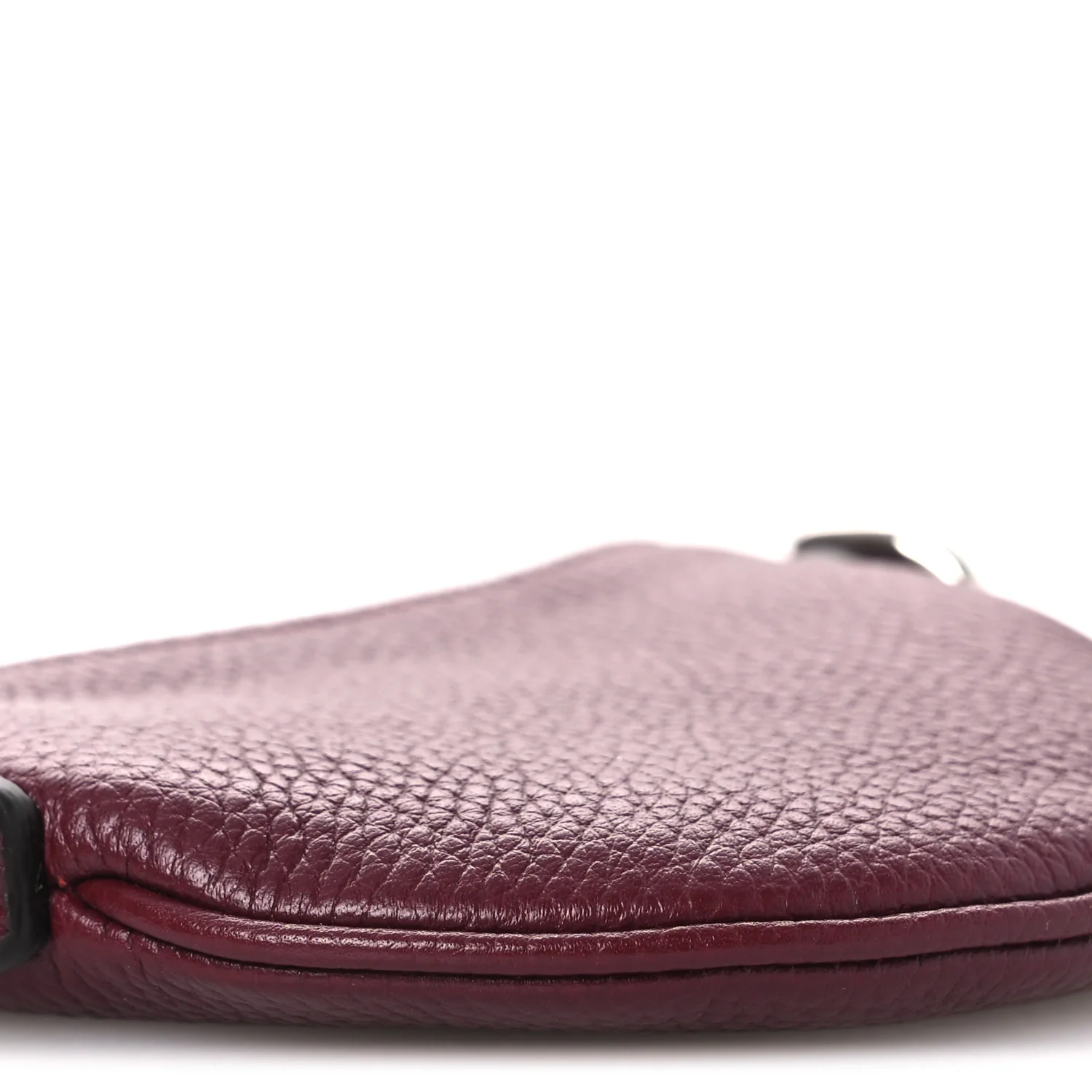 Pebbled Calfskin Mini B Shoulder Bag Red - Top Club