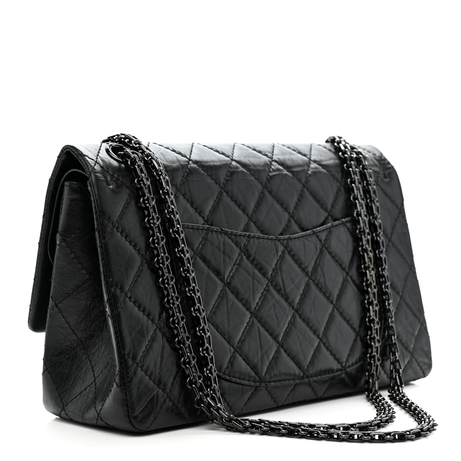 Aged Calfskin Quilted 2.55 Reissue 226 Flap So Black - Top Club