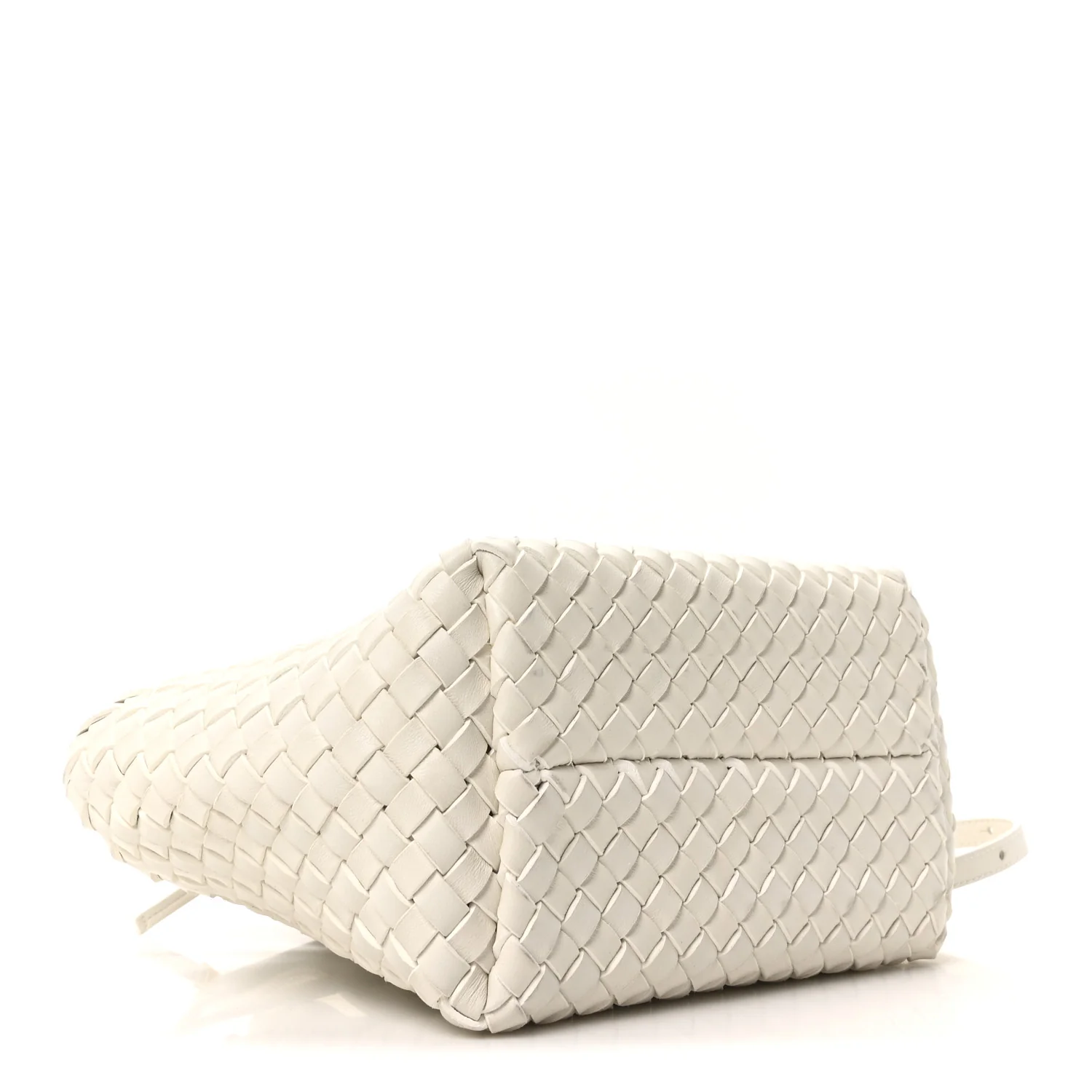 Nappa Intrecciato Mini Cabat White - Top Club