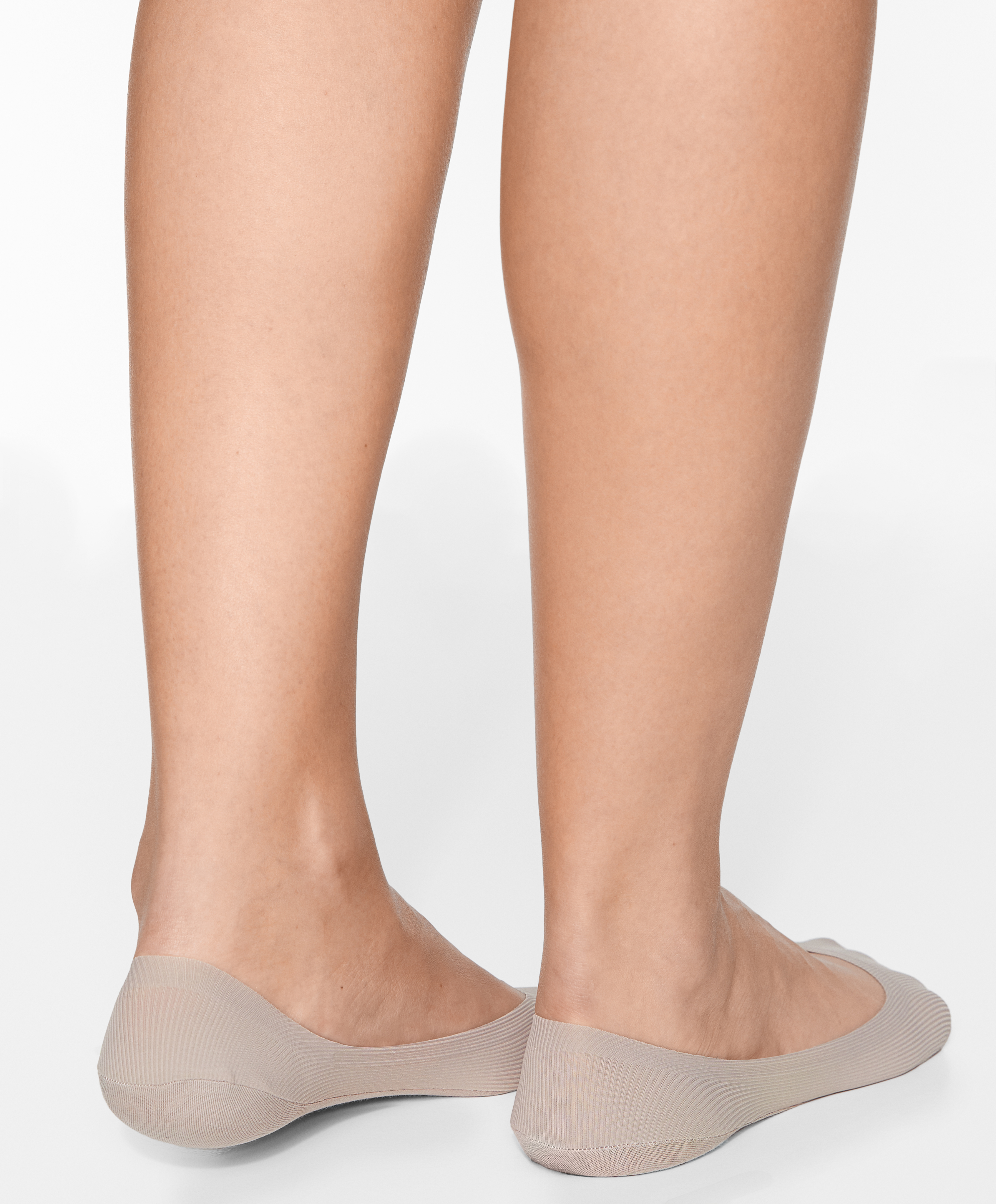 OYSHO 2 pairs of low-cut cotton blend invisible socks