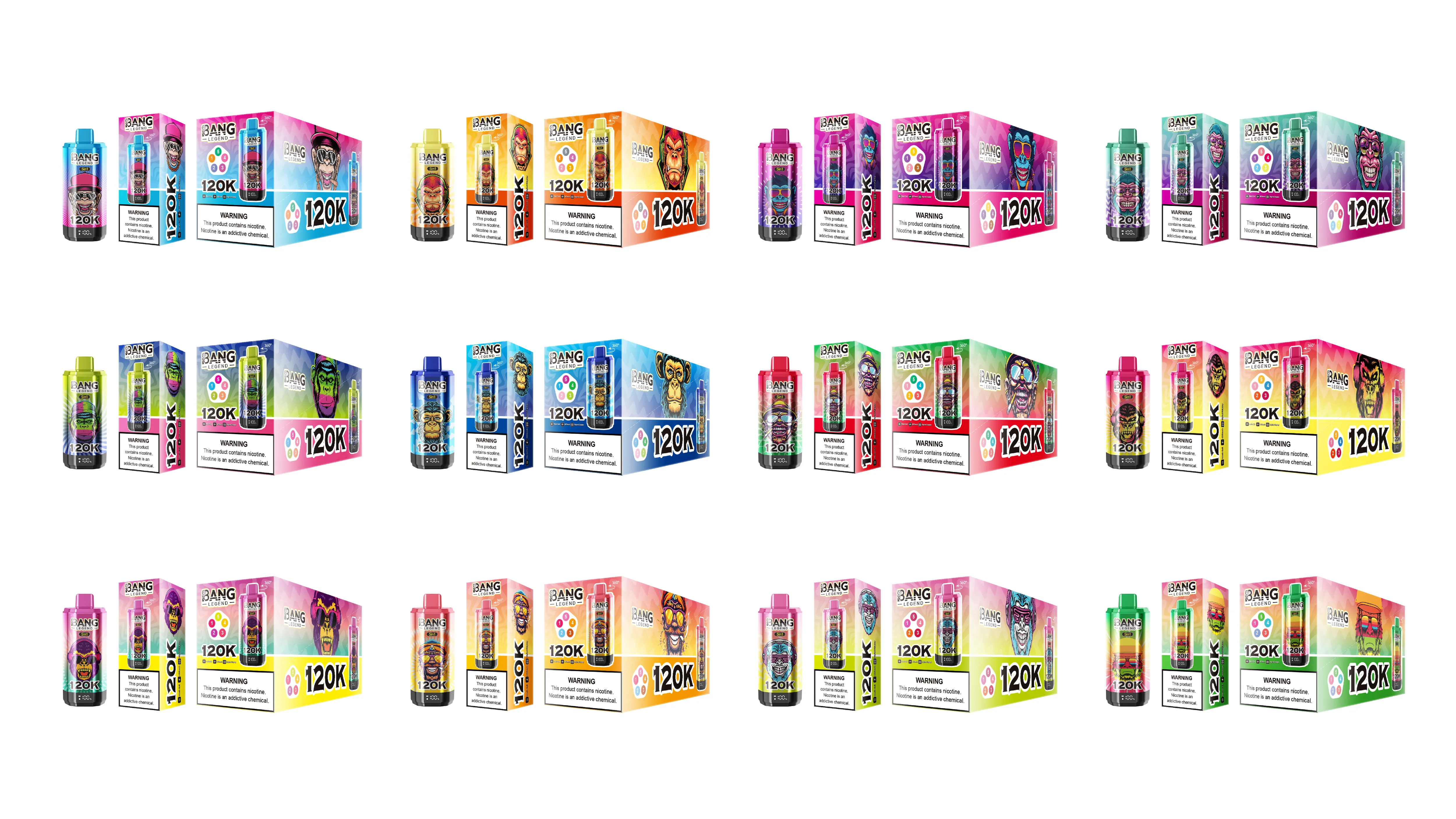 Bang Disposable Vape 120K výběr příchutí