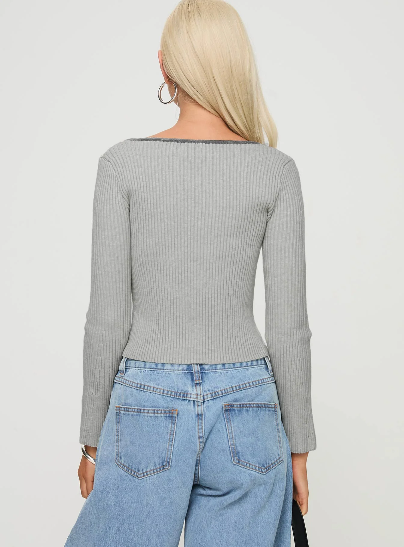 Tahlea Long Sleeve Top Grey