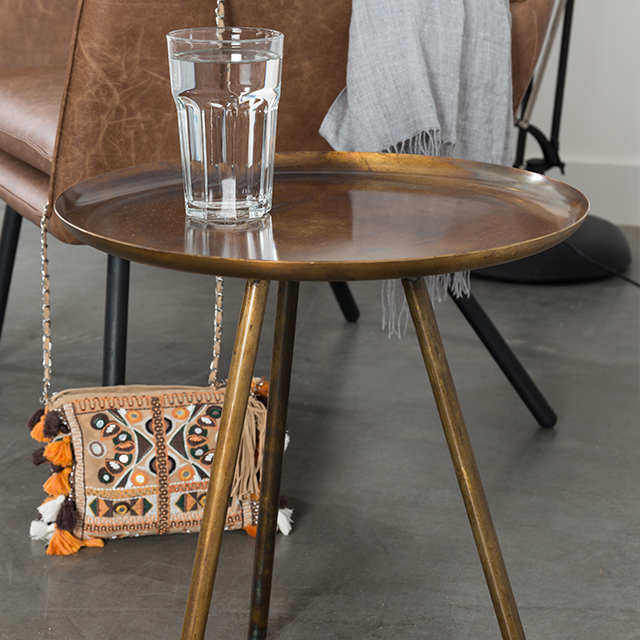 Bijzettafel Frost koper