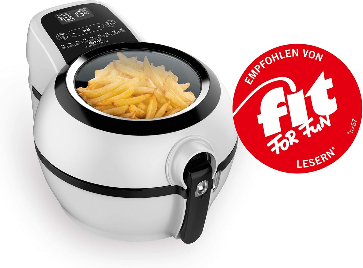 Tefal Actifry Genius Snaking Freidora, 1350 W, 1.2 kg, Ceramica, Bianco