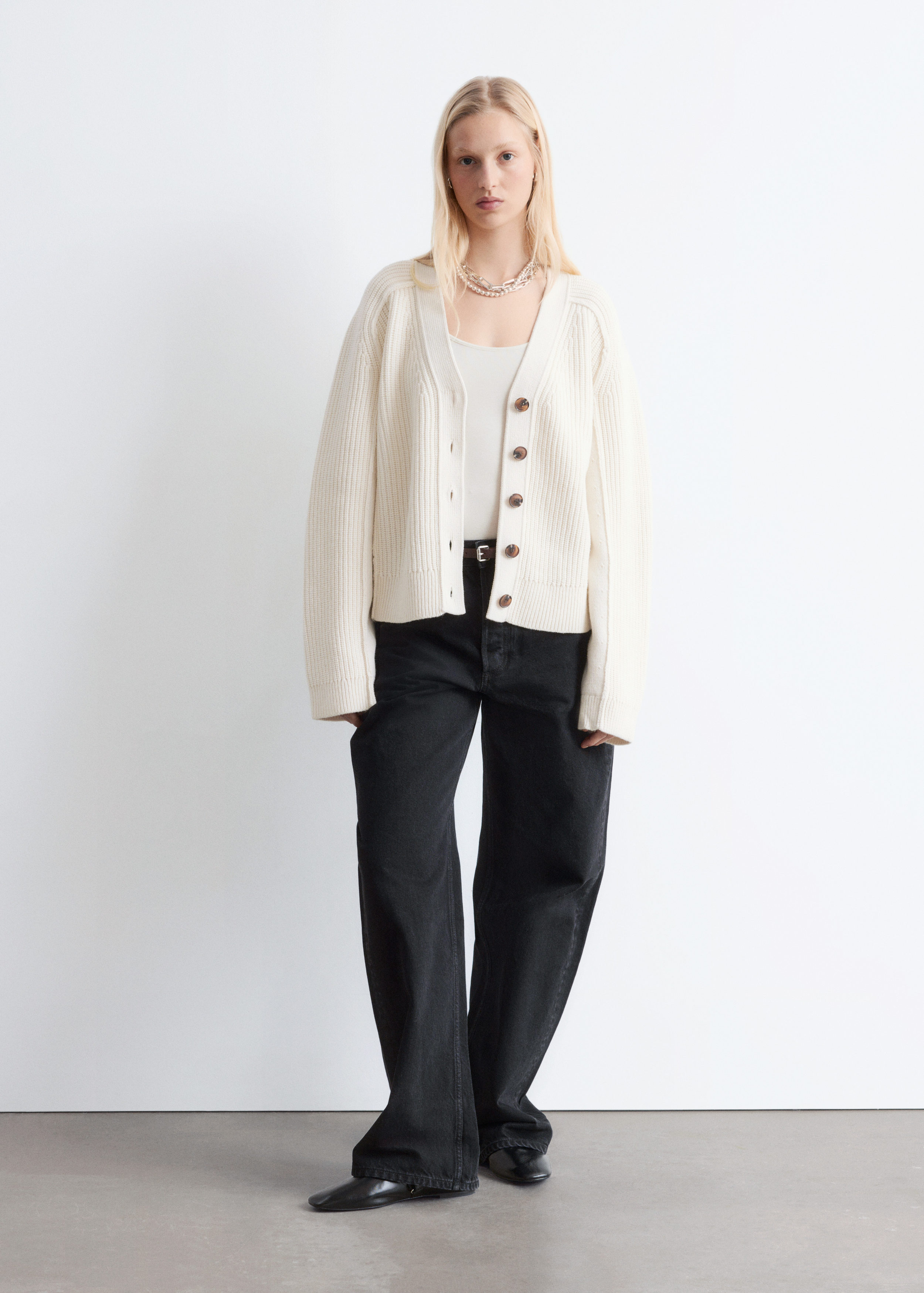 & Other Stories MERINO WOOL CARDIGAN