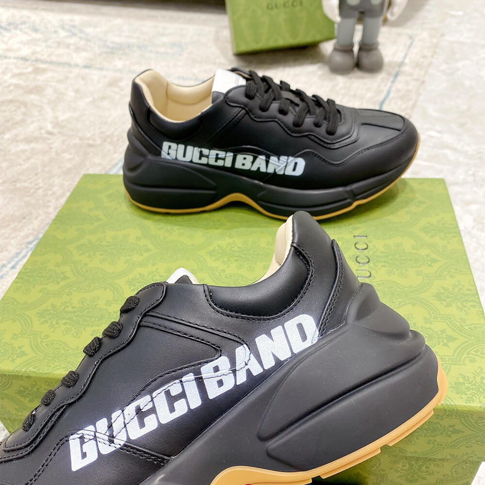 Gucci Rhyton  Gucci Band Black  Sneaker - Top Club