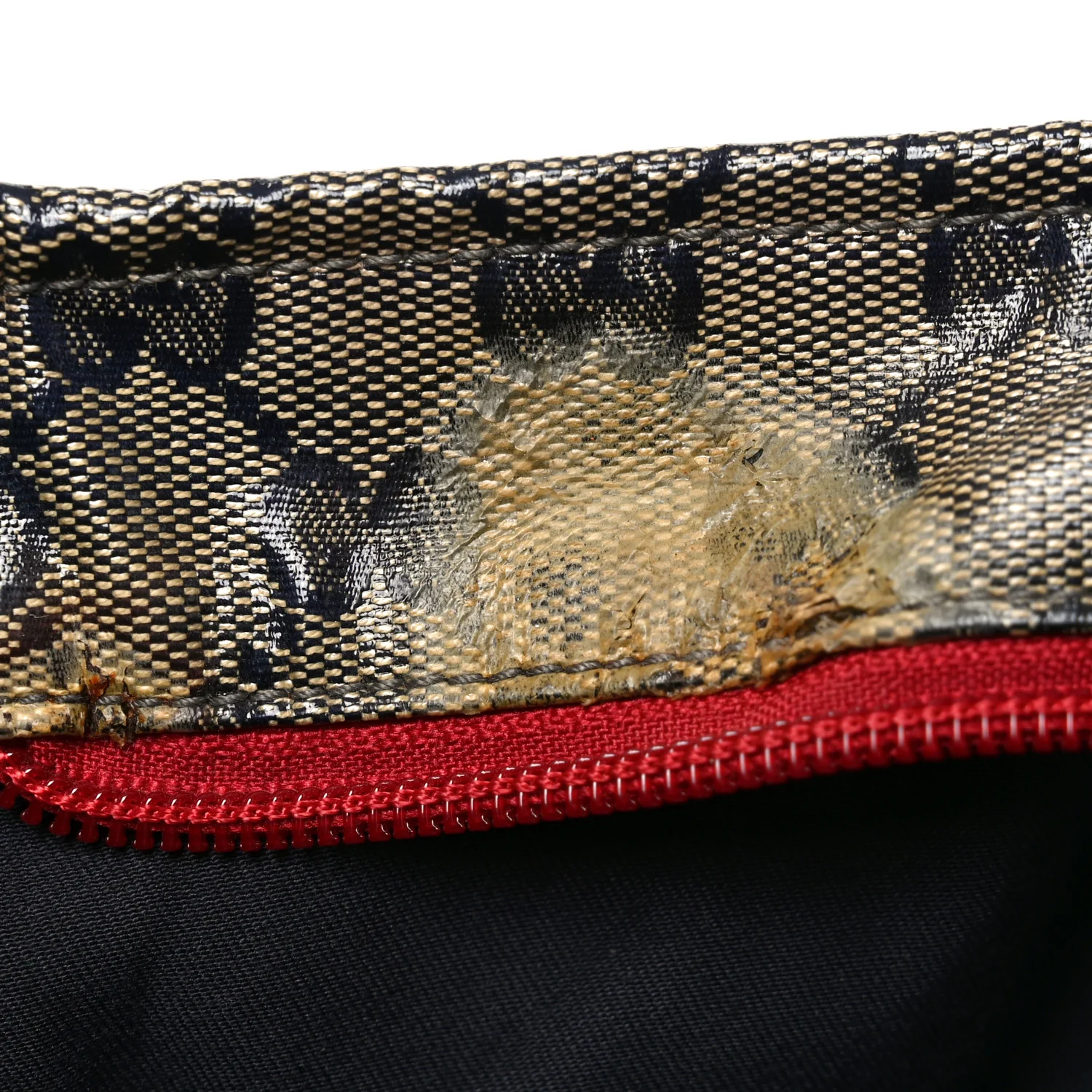 Crystal Monogram Large Web Handle Bucket Tote Red - Top Club