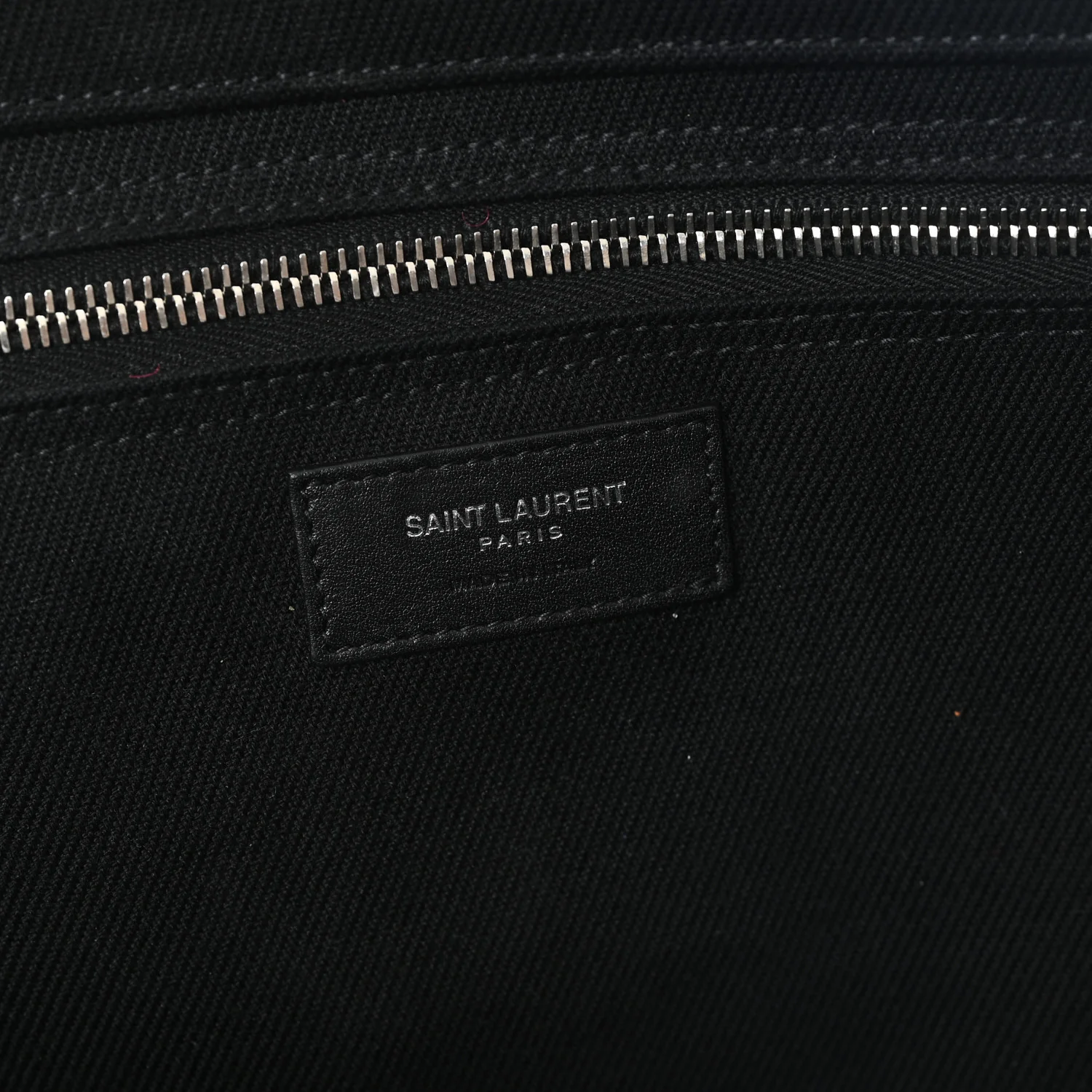 Linen Calfskin Rive Gauche Tote Black - Top Club
